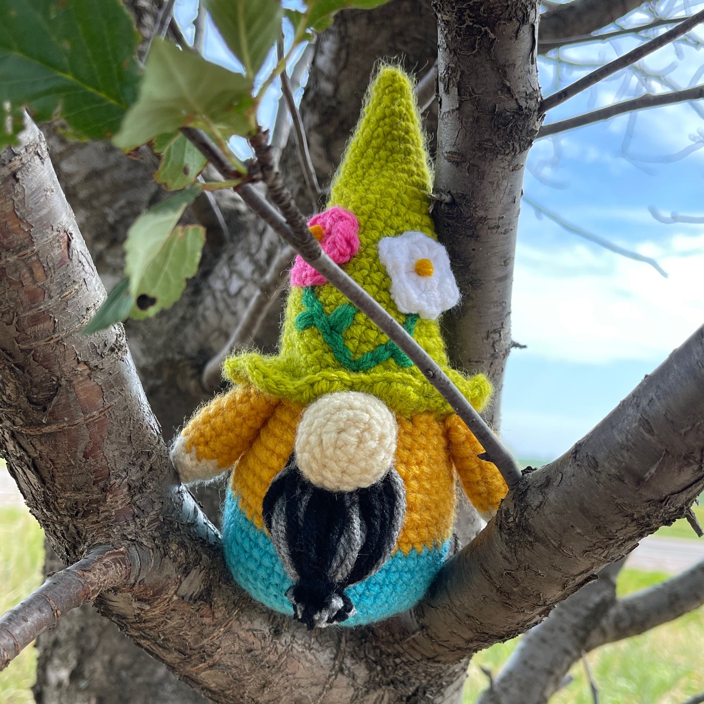 Gnome with Flower Hat - Crochet Pattern