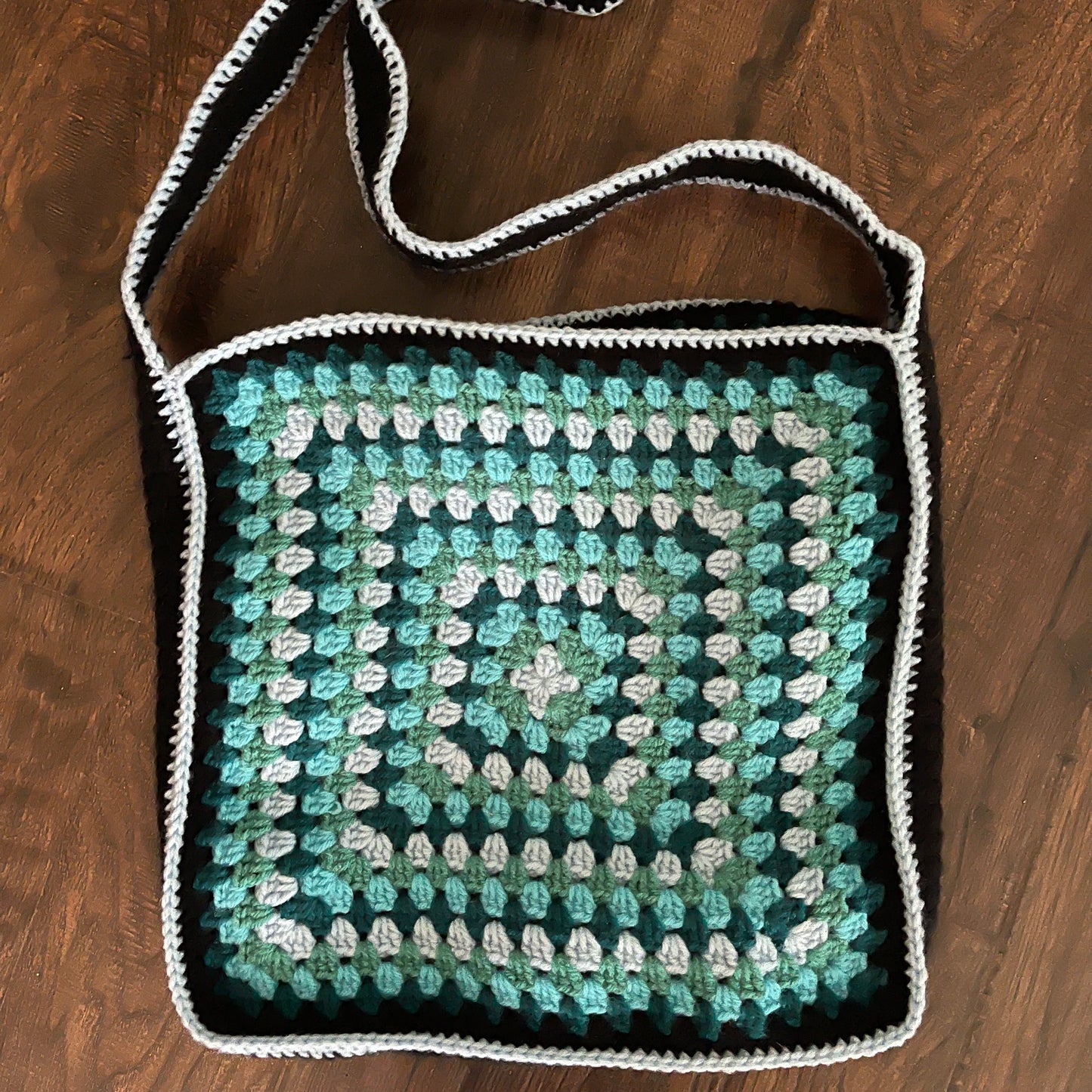 Blue Granny Square Bag