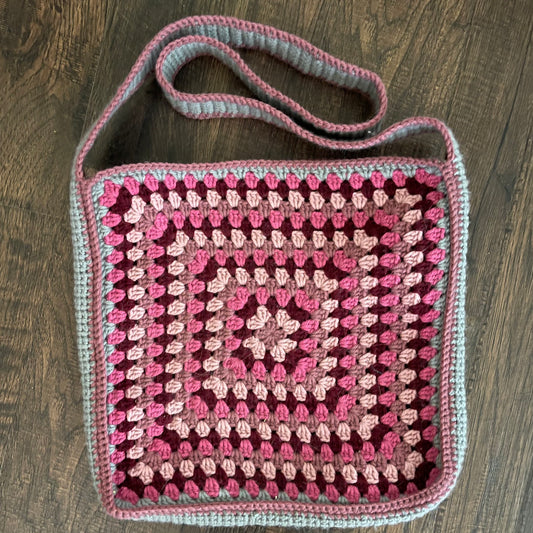 Pink Granny Square Bag