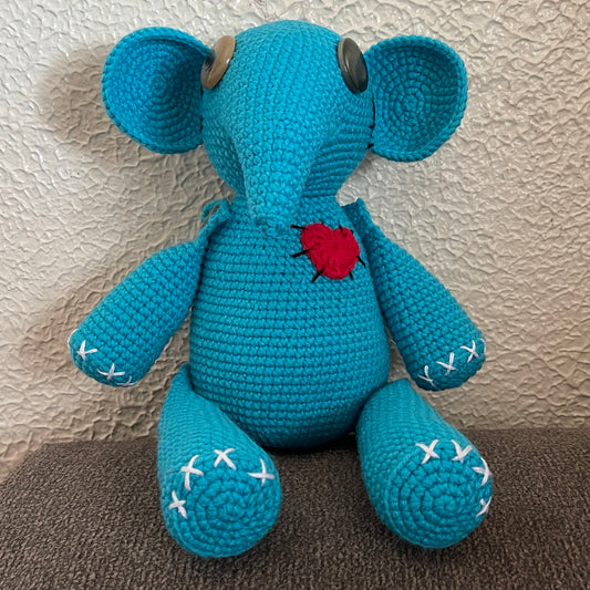 Blue Voodoo Elephant