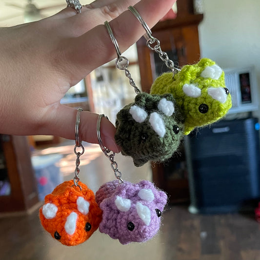 Triceratops Keychain
